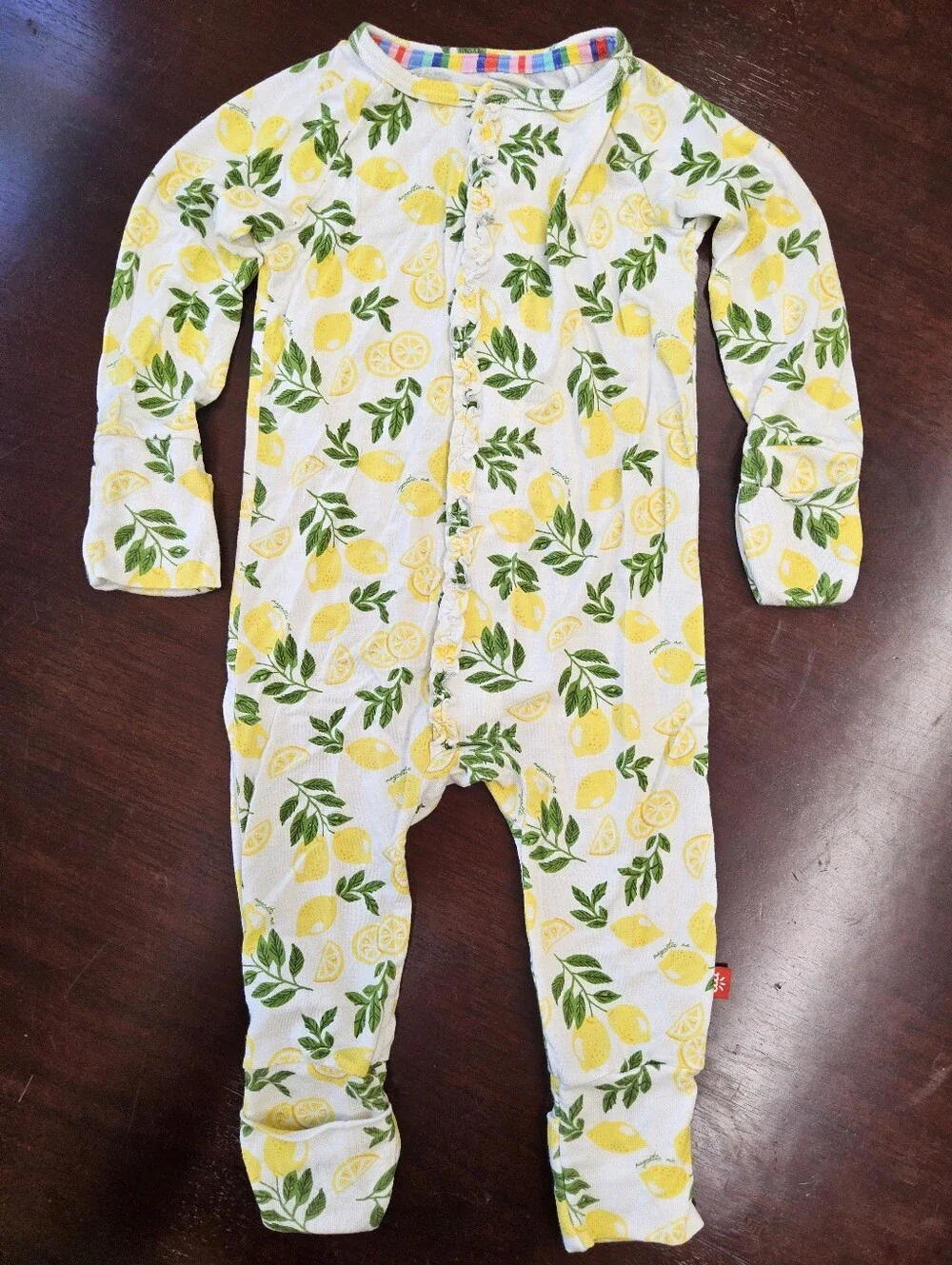 Magnetic Me Lemon Print Convertible Coverall